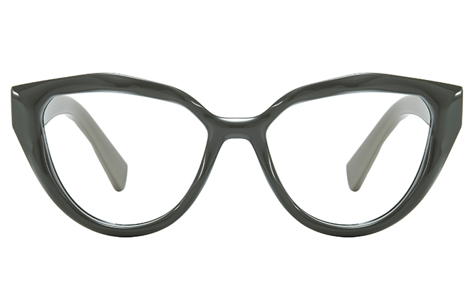Glasseslit 200952 Cateye Spring Hinges Eyeglasses C4, Green frame, view 4