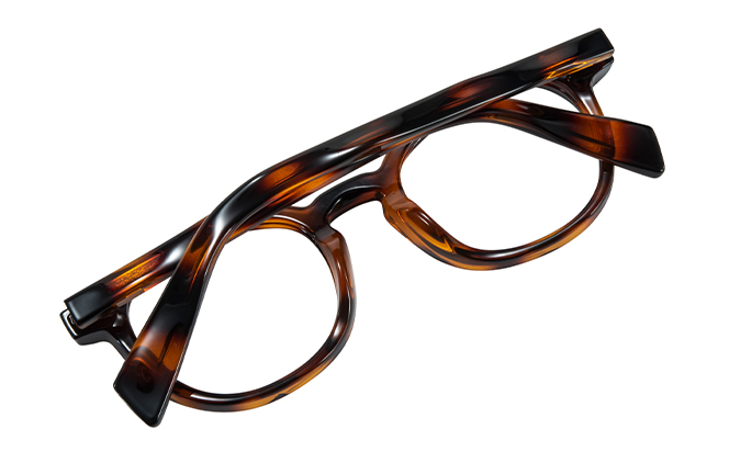 Glasseslit 200955 Round Spring Hinge Eyeglasses C3, Tortoiseshell frame, view 3