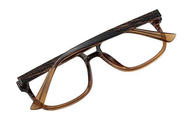 Glasseslit 200964 Aviator Spring Hinges Eyeglasses C2, Brown frame, view 3
