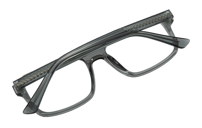 Glasseslit 200965 Aviator Spring Hinges Eyeglasses C5, Grey frame, view 3