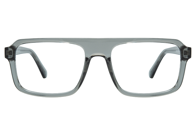 Glasseslit 200965 Aviator Spring Hinges Eyeglasses C5, Grey frame, view 4