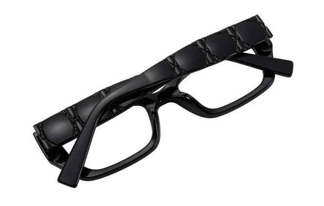 Glasseslit 200968 Rectangle Spring Hinges Eyeglasses C1, Black frame, view 3