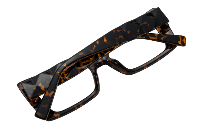Glasseslit 200969 Cateye Spring Hinges Eyeglasses C3, Tortoiseshell frame, view 3