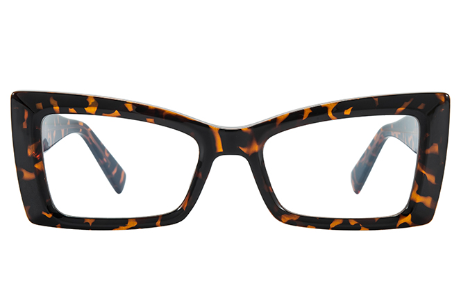 Glasseslit 200969 Cateye Spring Hinges Eyeglasses C3, Tortoiseshell frame, view 4