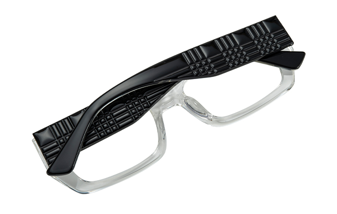 Glasseslit 200970 Rectangle Spring Hinges Eyeglasses C2, Clear frame, view 3