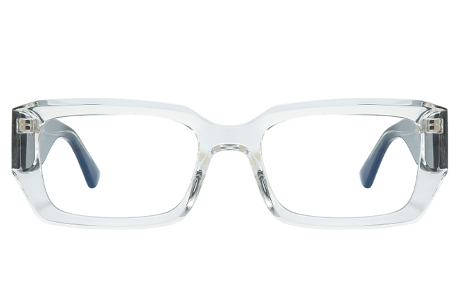 Glasseslit 200970 Rectangle Spring Hinges Eyeglasses C2, Clear frame, view 4