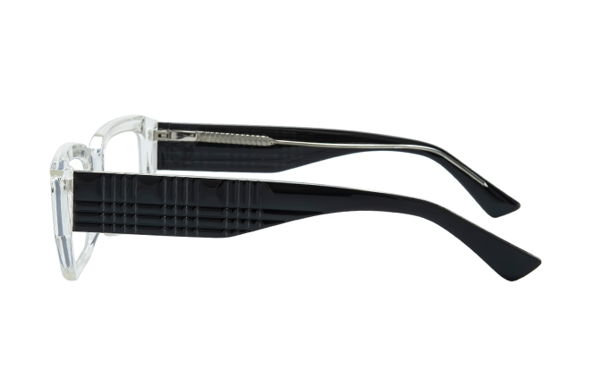 Glasseslit 200970 Rectangle Spring Hinges Eyeglasses C2, Clear frame, view 5