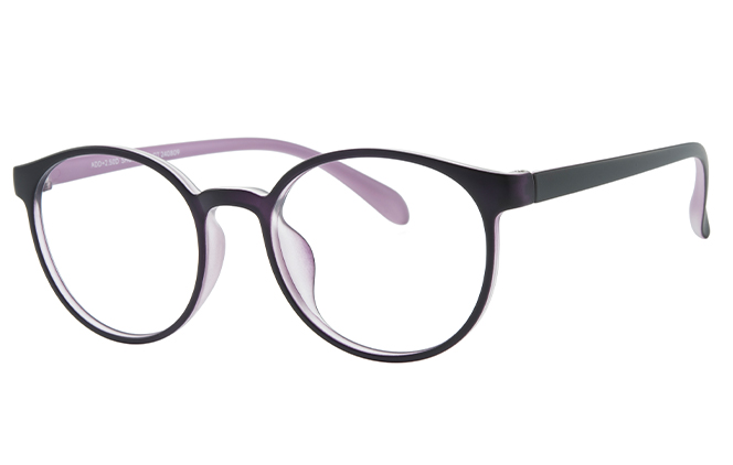 Glasseslit 200973 Round Eyeglasses C1, Purple frame