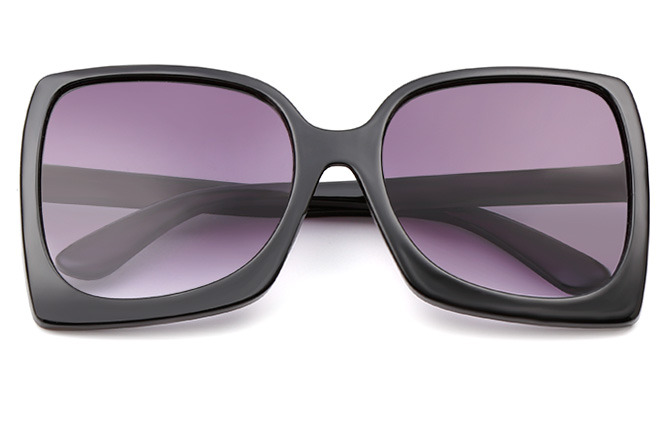 Glasseslit Halle Square Sunglasses C5, Black frame, view 2