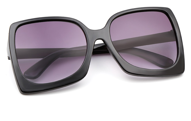 Glasseslit Halle Square Sunglasses C5, Black frame, view 3