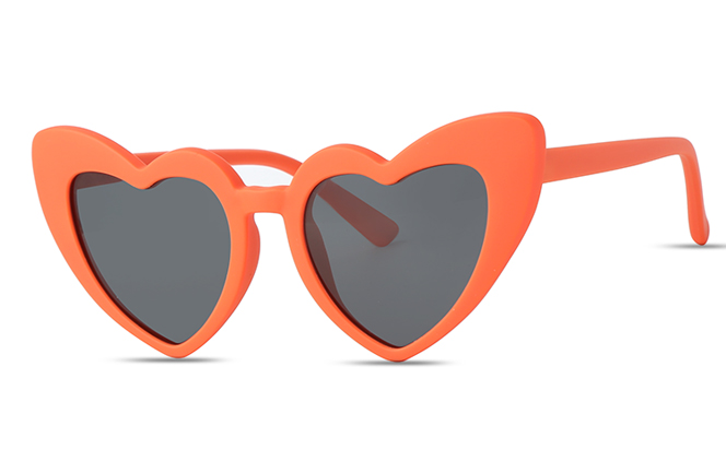 Glasseslit 400160 Heart Shape Kids Sunglasses C3, Black frame