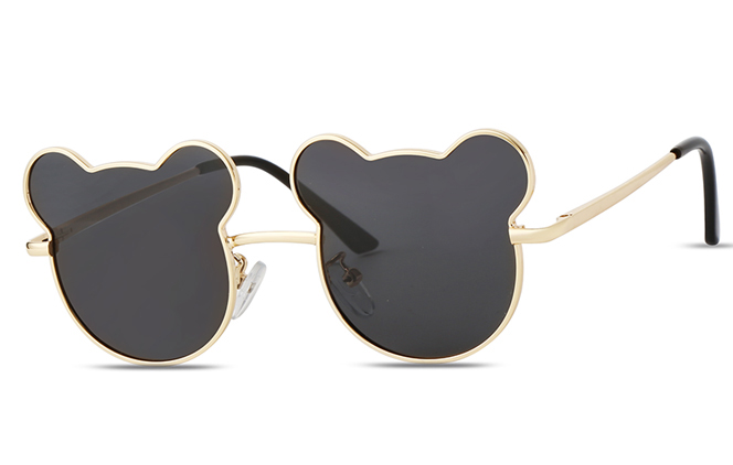 Glasseslit 400166 Geometric Spring Hinges Kids Sunglasses gold