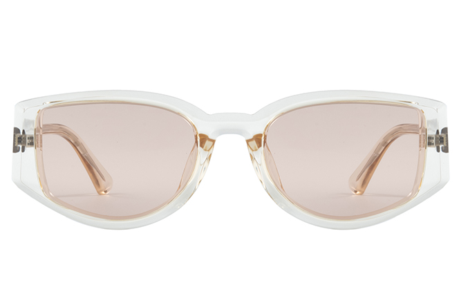 Glasseslit 400187 Geometric Sunglasses C2, Green frame, view 4