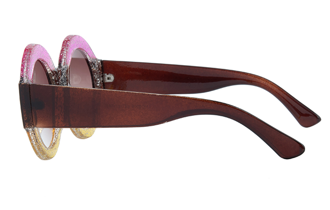 Glasseslit 400189 Round Sunglasses C4, Pink frame, view 5