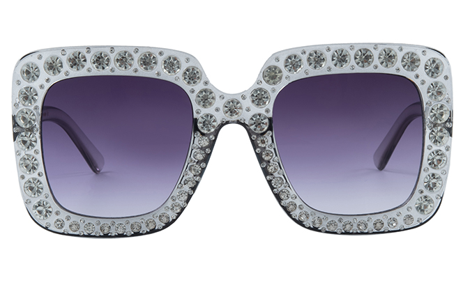 Glasseslit 400194 Square Sunglasses C2, Black frame, view 4