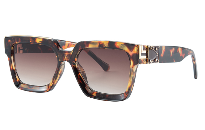 Glasseslit 400198 Rectangle Sunglasses C4, Tortoiseshell frame
