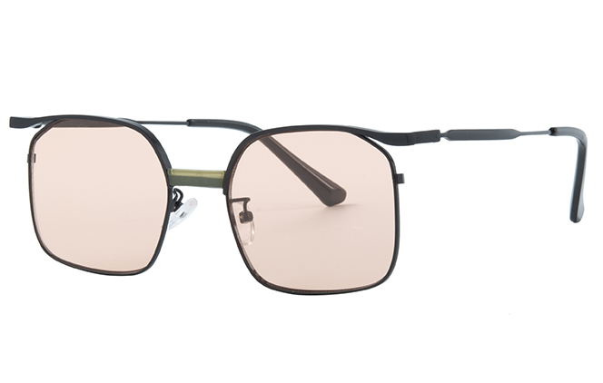 Glasseslit 400207 Geometric Sunglasses C4, Gold frame