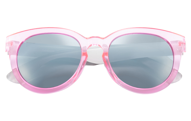 Glasseslit 400208 Round Sunglasses C8, Pink frame, view 2