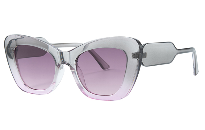 Glasseslit 400209 Cateye Sunglasses grey and purple