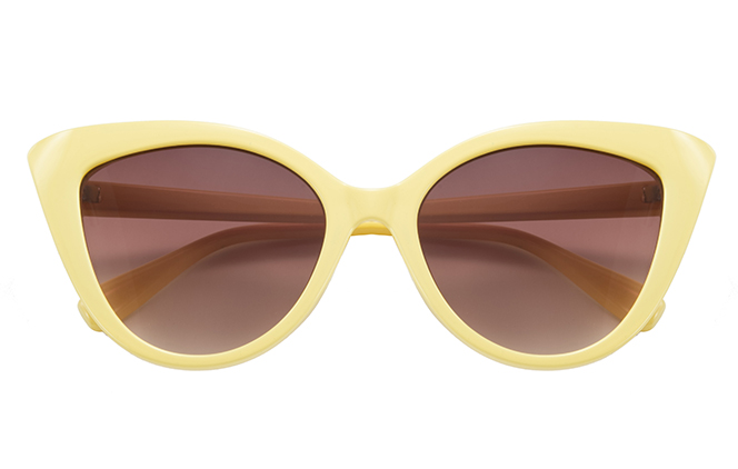 Glasseslit 400211 Cateye Sunglasses yellow, Yellow frame, view 2