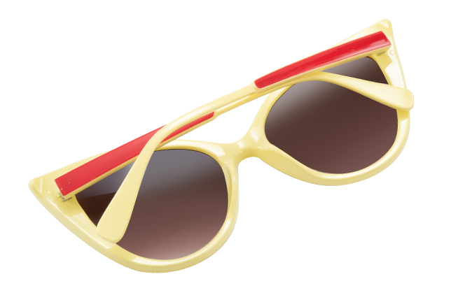 Glasseslit 400211 Cateye Sunglasses yellow, Yellow frame, view 3