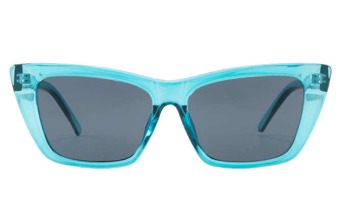 Glasseslit 400212 Cateye Sunglasses beige, Blue frame, view 4