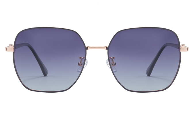 Glasseslit 400214 Geometric Sunglasses C3, Purple frame, view 4