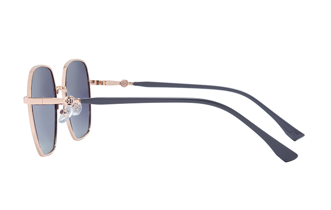 Glasseslit 400214 Geometric Sunglasses C3, Purple frame, view 5