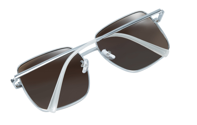 Glasseslit 400215 Square Sunglasses C2, Blue frame, view 3