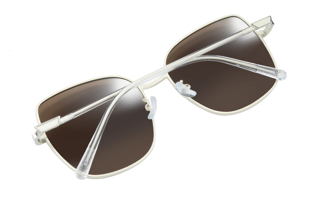 Glasseslit 400217 Cateye Sunglasses C2, White frame, view 3