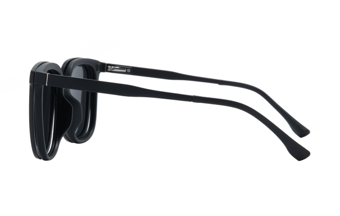 Glasseslit 400231 Square Magnetic Clip on Eyeglasses C1, Black frame, view 5