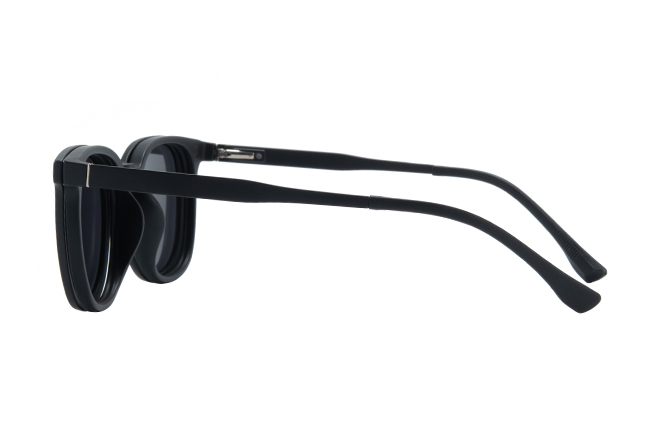 Glasseslit 400232 Round Magnetic Clip on Eyeglasses C1, Black frame, view 5