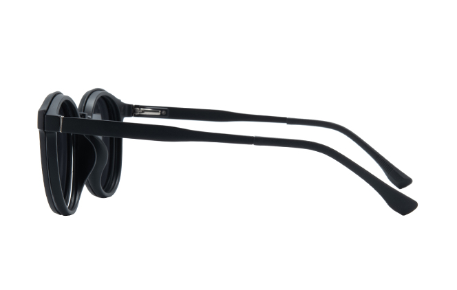 Glasseslit 400234 Round Magnetic Clip on Eyeglasses C1, Black frame, view 5