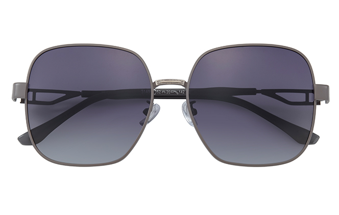 Glasseslit 400245 Square Sunglasses C2, Grey frame, view 2