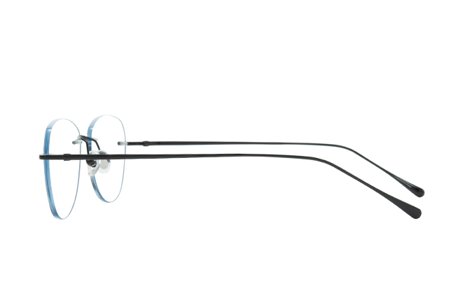 Glasseslit 500026 Rimless Rectangle Eyeglasses silver, Silver frame, view 5