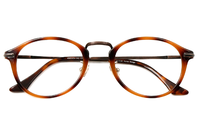 Glasseslit B00789 Oval Spring Hinge Eyeglasses C03, Tortoiseshell frame, view 2
