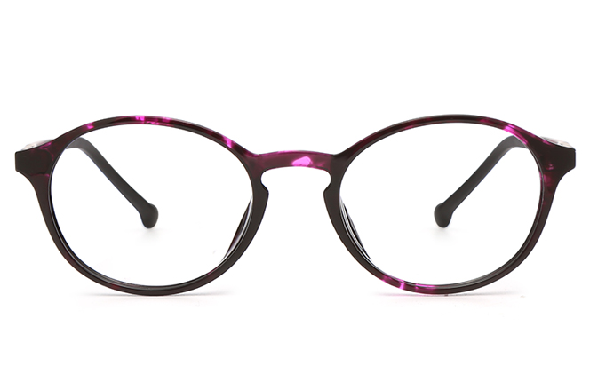 Glasseslit B00793 Oval Eyeglasses C2, Purple frame, view 4