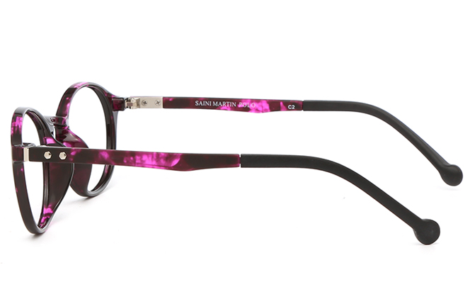 Glasseslit B00793 Oval Eyeglasses C2, Purple frame, view 5