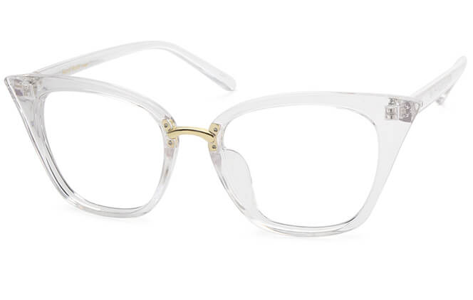 Glasseslit Endi Trendy Cat eye plastic frame C12, Tortoiseshell frame