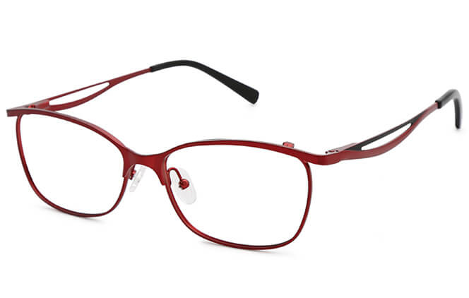 Glasseslit Ellen Metal Eyeglasses C4, Red frame