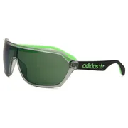 Adidas Originals OR0022 20Q, Grey frame, Green Mirror lenses, view 2