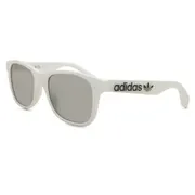 Adidas Originals OR0060 21C, White frame, Dark Grey Mirror lenses, view 2