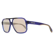 Adidas Originals OR0066 91G, Blue frame, Brown Mirror lenses, view 2