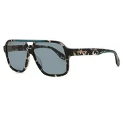 Adidas Originals OR0066 55N, Tortoiseshell frame, Green lenses, view 2