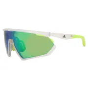 Adidas Sport SP0001 26Q, Clear frame, Green Mirror lenses, view 2