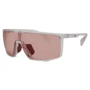 Adidas Sport SP0004 27S, Clear frame, Light Pink lenses, view 2