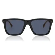 BOSS Boss 1317/S 807/K1, Black frame, Blue Brown Mirror lenses, view 1