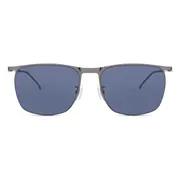 BOSS Boss 1348/F/S Asian Fit KJ1/KU, Grey frame, Blue lenses, view 1