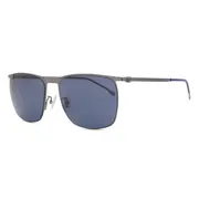 BOSS Boss 1348/F/S Asian Fit KJ1/KU, Grey frame, Blue lenses, view 2