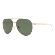 BOSS Boss 1404/F/SK Asian Fit J5G/QT, Gold frame, Green lenses, view 2